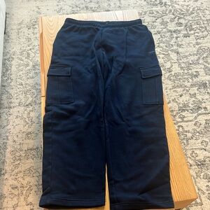Aritzia tna cargo sweatpants navy blue size large